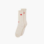 Alfredo Gonzales Athletic Icon Hearts Off White sokken