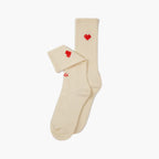 Alfredo Gonzales Athletic Icon Hearts Off White sokken