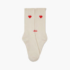 Alfredo Gonzales Athletic Icon Hearts Off White sokken