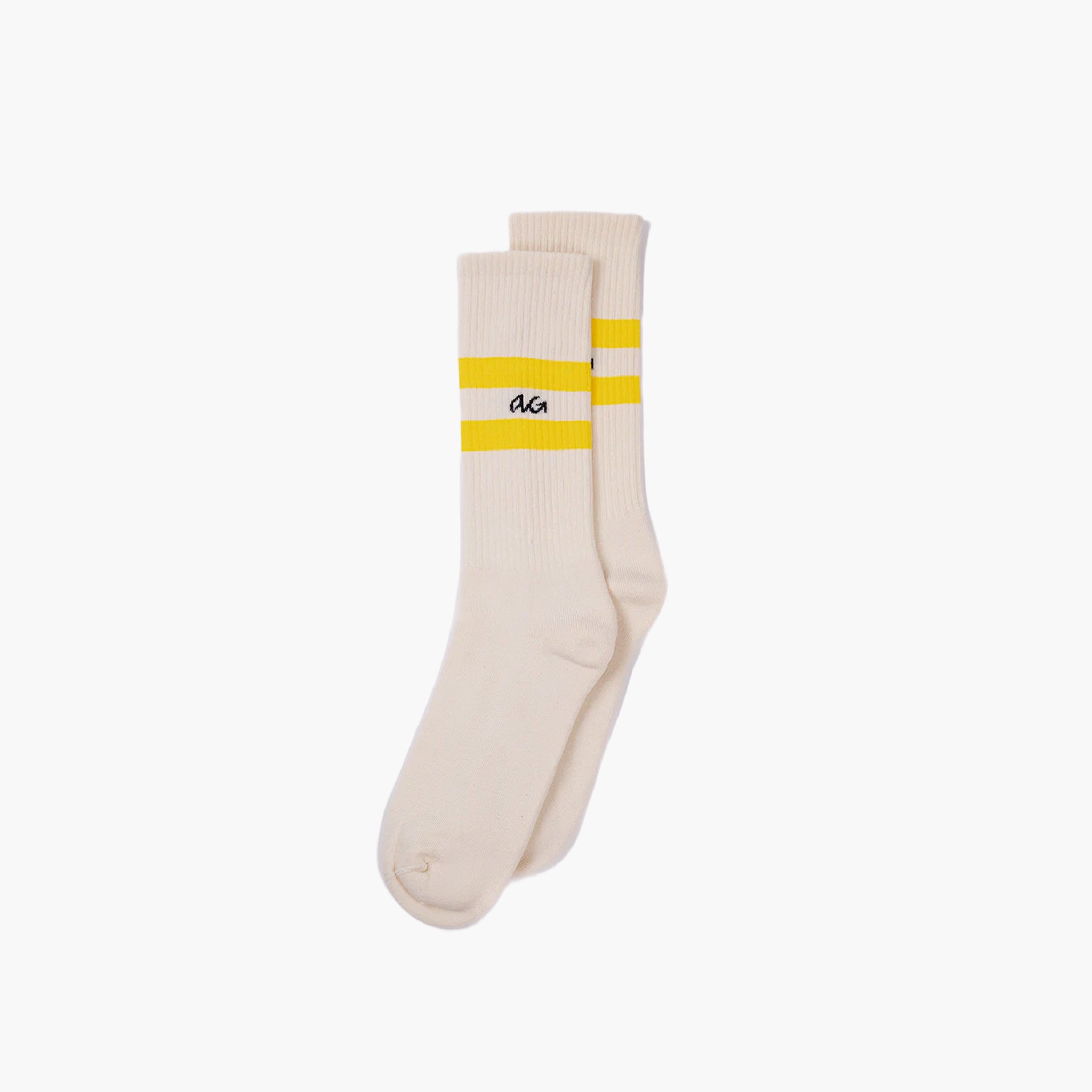 Alfredo Gonzales Athletic Stripes Yellow sokken