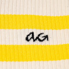 Alfredo Gonzales Athletic Stripes Yellow sokken