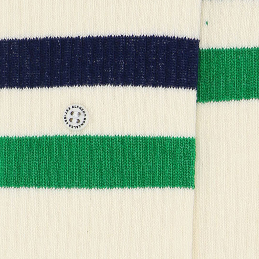 Alfredo Gonzales Athletic Stripes Yellow Socks