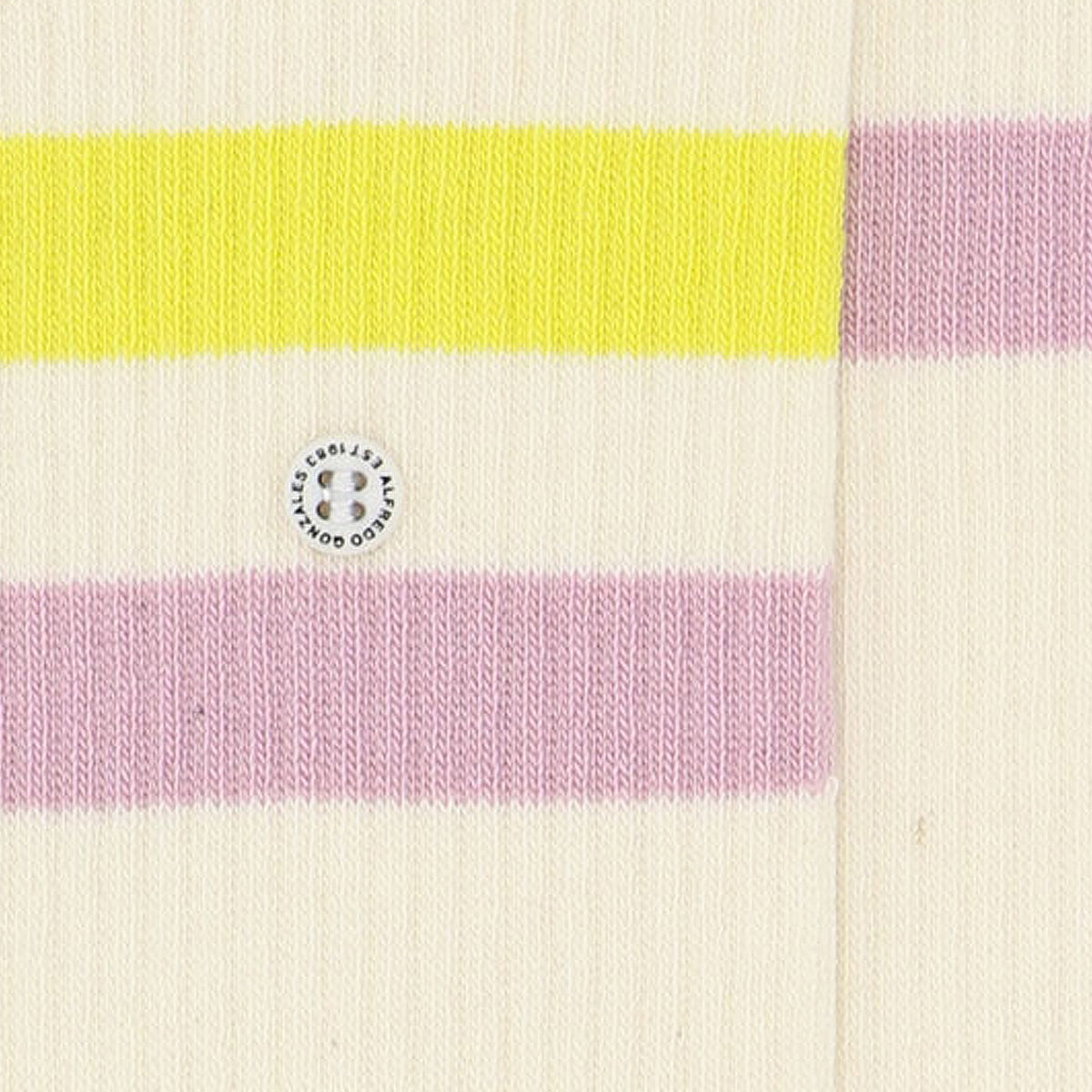Alfredo Gonzales Athletic Stripes Yellow Socken