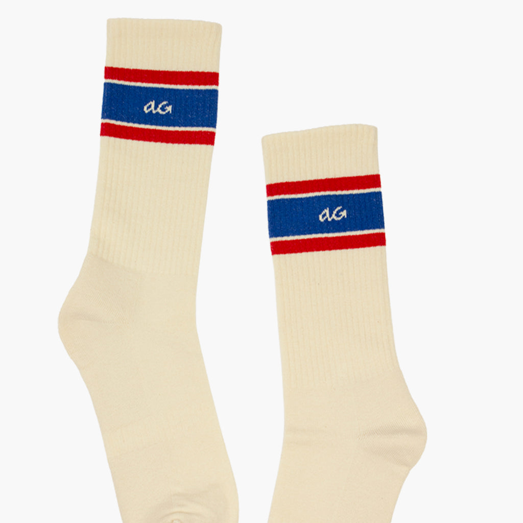 Alfredo Gonzales Athletic Vintage Stripes Sokken - Off White