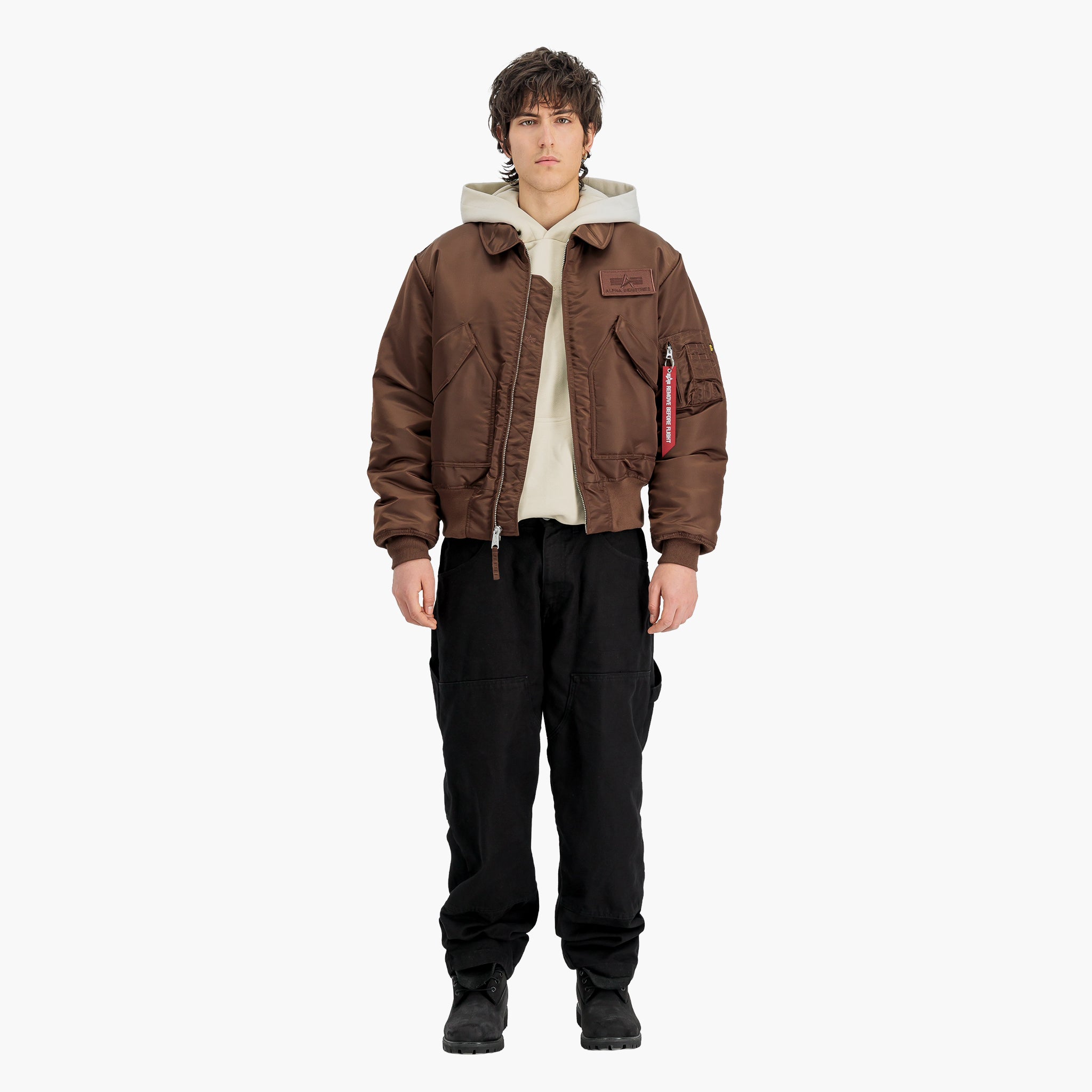 Alpha Industries CWU-45 Heritage Bomber - Powder Brown
