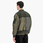 Alpha Industries MA-1 Tricolor Bomber Jacket - Black / Olive