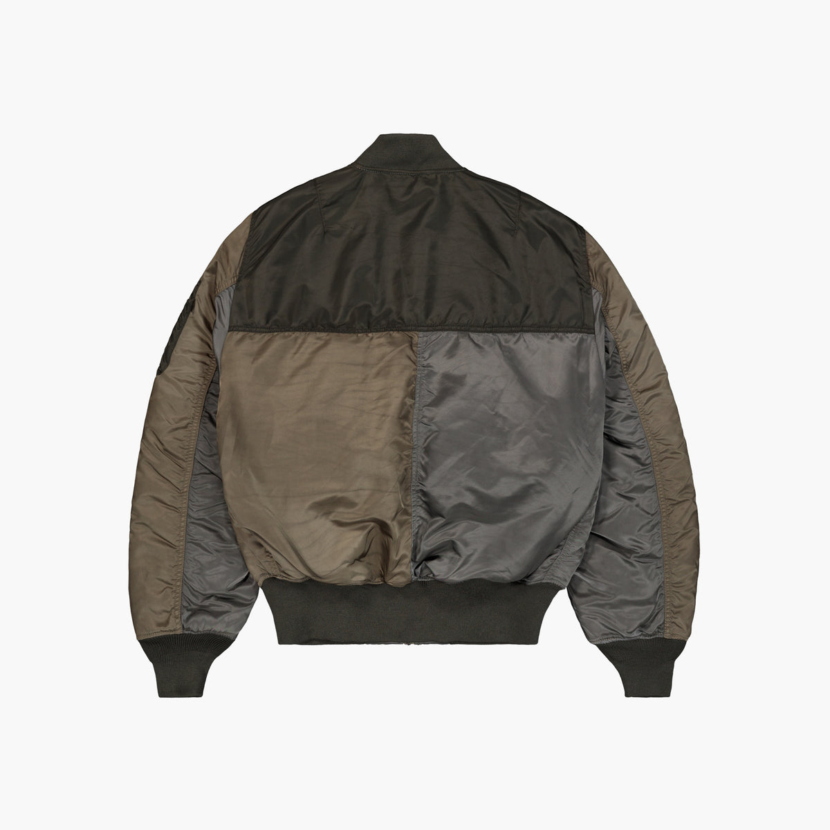 Alpha Industries MA-1 Tricolor Bomber Jacket - Black / Olive