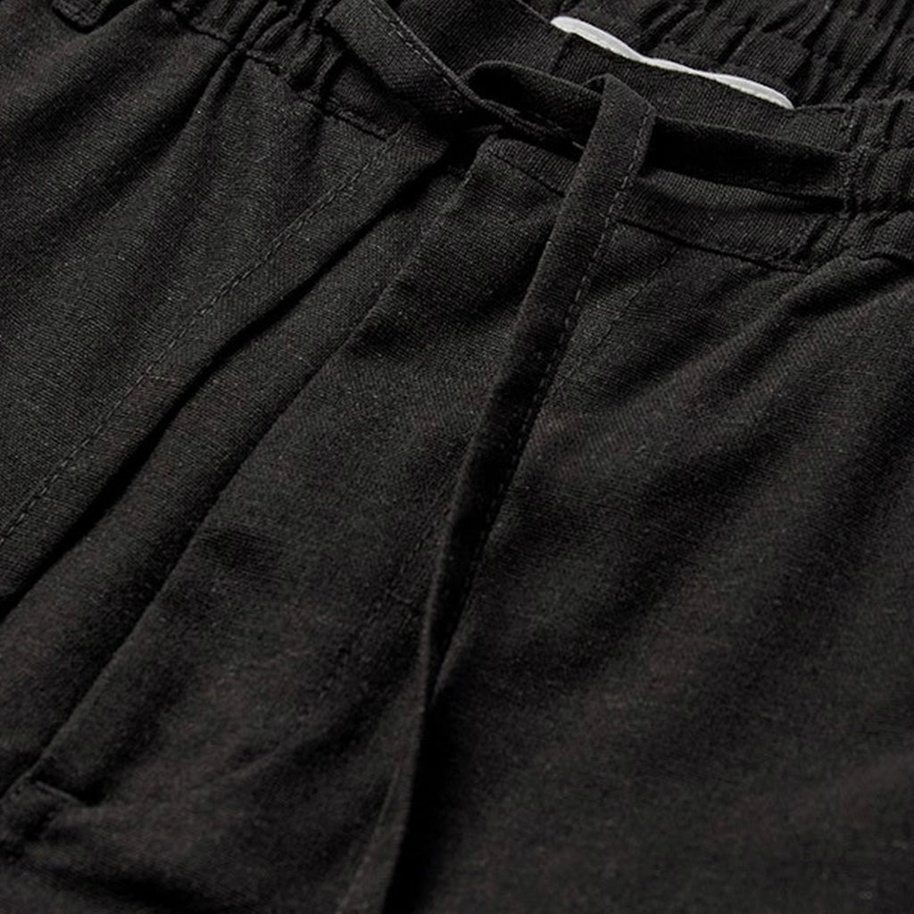 Anerkjendt Akjames Cotton - Linen Short Caviar