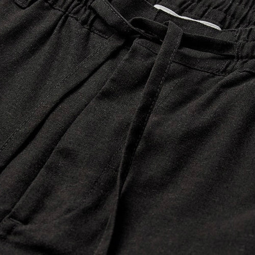 Anerkjendt Akjames Cotton - Linen Short Caviar