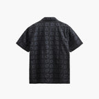 Anerkjendt Akleander Lace EMB SS Shirt - Caviar