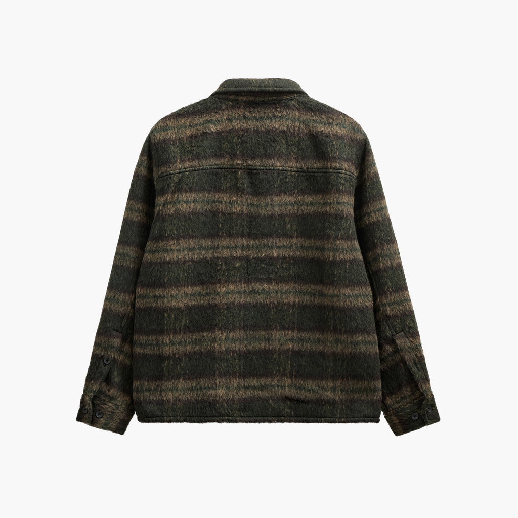 Anerkjendt Akoscar Heavy Twill Check Overshirt - Forest Night
