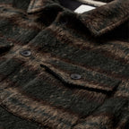 Anerkjendt Akoscar Heavy Twill Check Overshirt - Forest Night