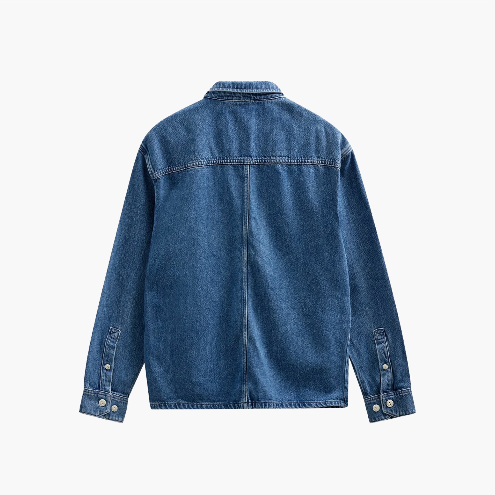 Anerkjendt Akotto Denim Overshirt - Light Blue Denim