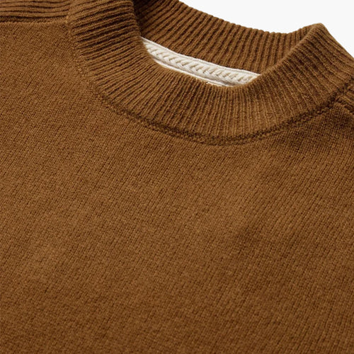 Pull en laine vierge Anerkjendt Akrico - Marron doré