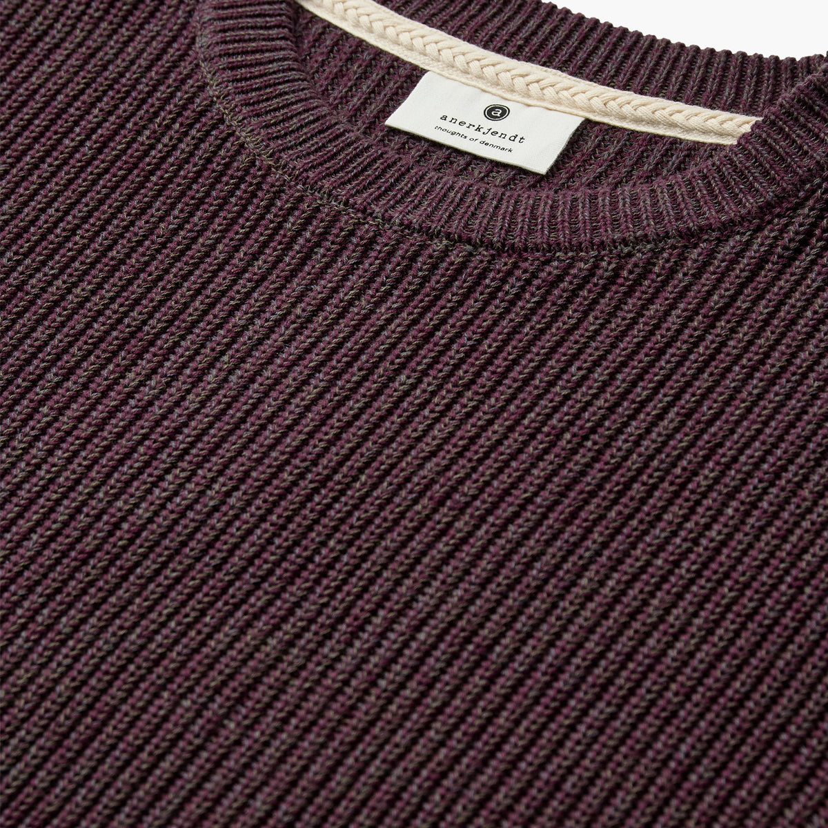 Anerkjendt Aksinus 3 Tones Cot Knit - Vineyard Wine