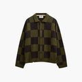 Anerkjendt Aksinus Check - Merino Knit - Forest Night