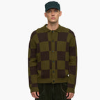 Anerkjendt Aksinus Check - Merino Knit - Forest Night
