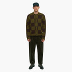 Anerkjendt Aksinus Check - Merino Knit - Forest Night