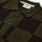 Anerkjendt Aksinus Check - Merino Knit - Forest Night