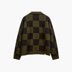 Anerkjendt Aksinus Check - Merino Knit - Forest Night