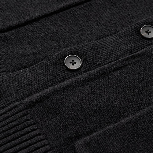 Cardigan Anerkjendt Aksinus en mérinos - Caviar