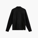 Anerkjendt Aksvend Needle Rib Knit Cardigan - Caviar