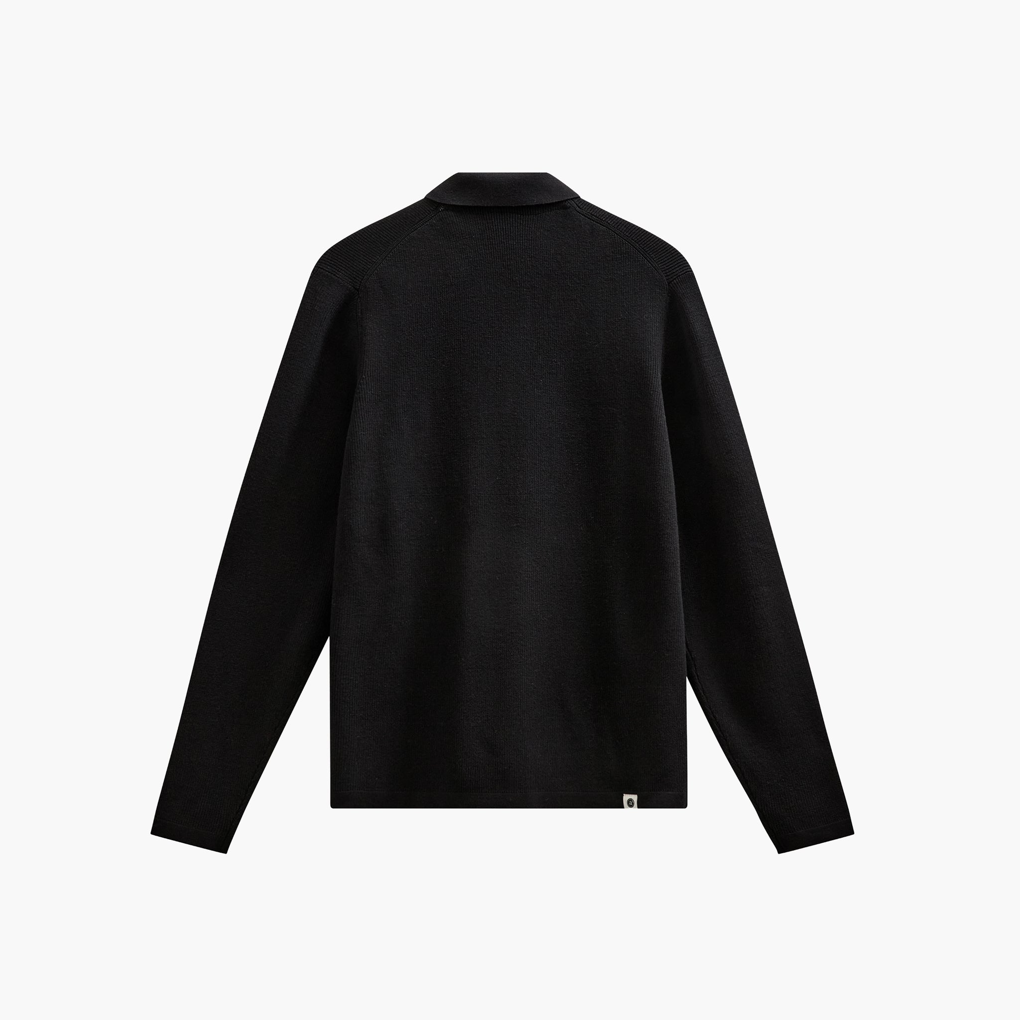 Anerkjendt Aksvend Needle Rib Knit Cardigan - Caviar