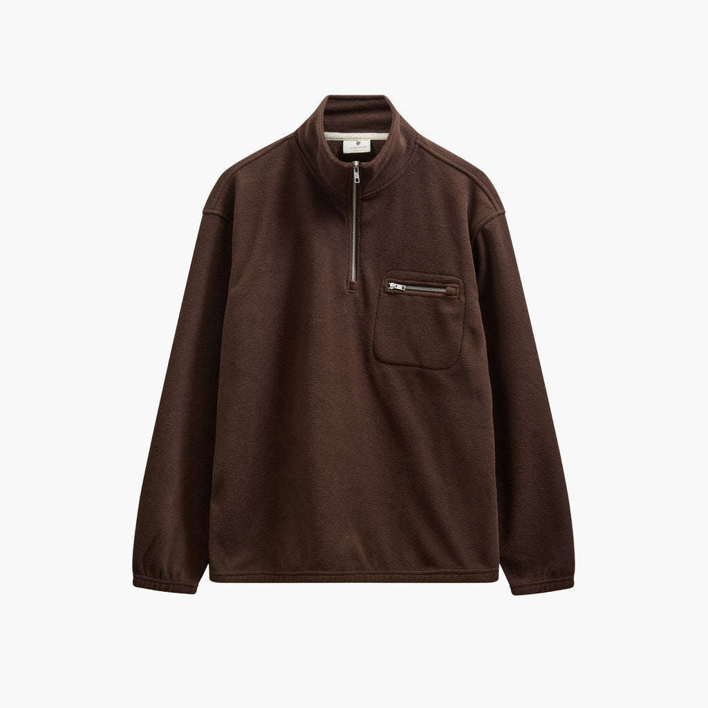 Anerkjendt Aktoni Fleece Half Zip Sweat - Delicioso