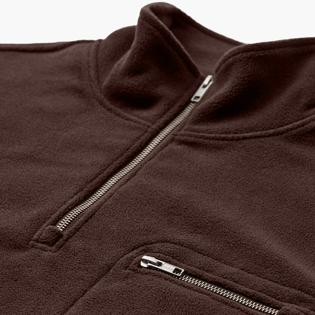 Anerkjendt Aktoni Fleece Half Zip Sweat - Delicioso