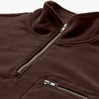 Anerkjendt Aktoni Fleece Half Zip Sweat - Delicioso