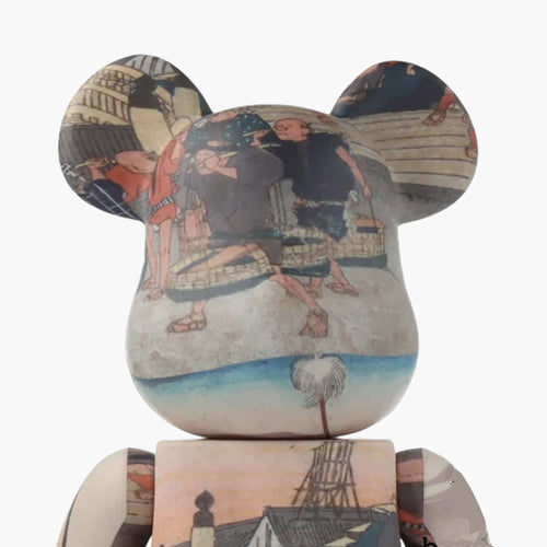 Bearbrick Hiroshige Utagawa - De 53 stations van de Tokaido-Nihonbashi