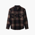 Brixton Bowery Flannel - Heather Grey Charcoal