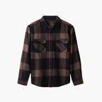 Brixton Bowery Flannel - Heather Grey Charcoal