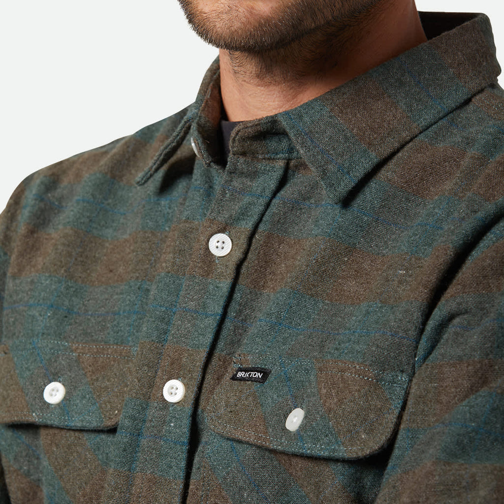 Brixton Bowery Flannel - Ocean