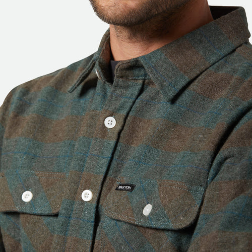 Brixton Bowery Flannel - Ocean