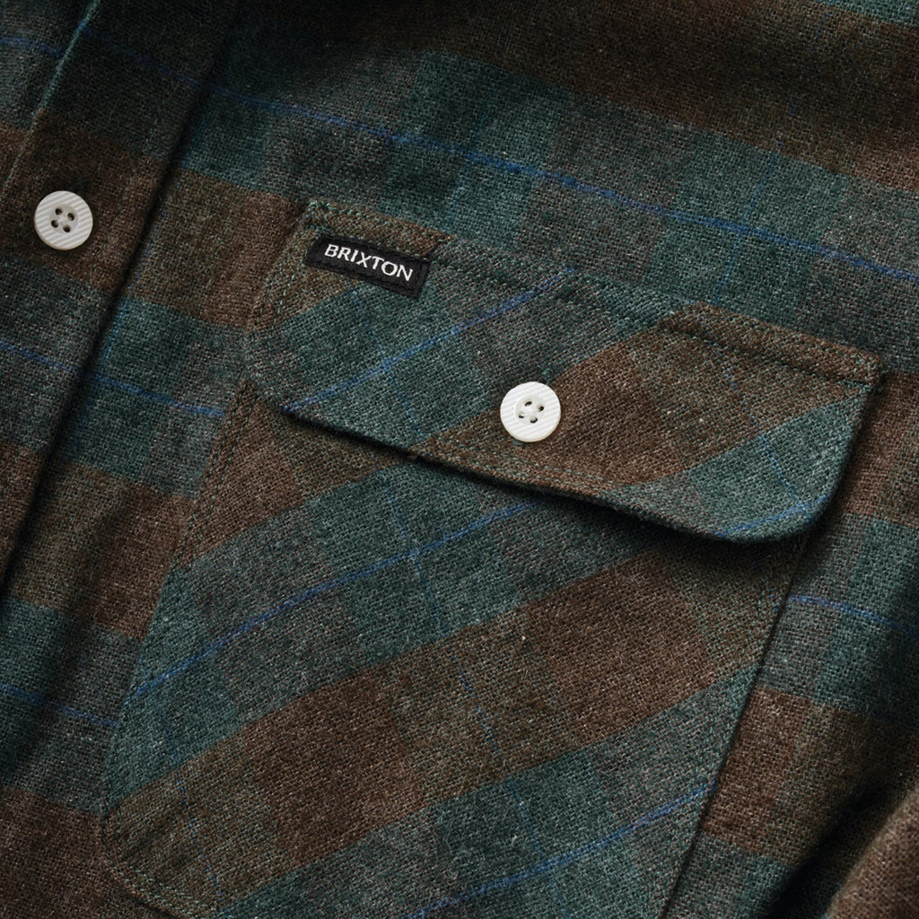 Brixton Bowery Flannel - Ocean