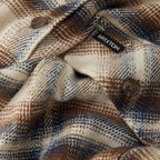Brixton Bowery Flannel - Soft Brown Plaid