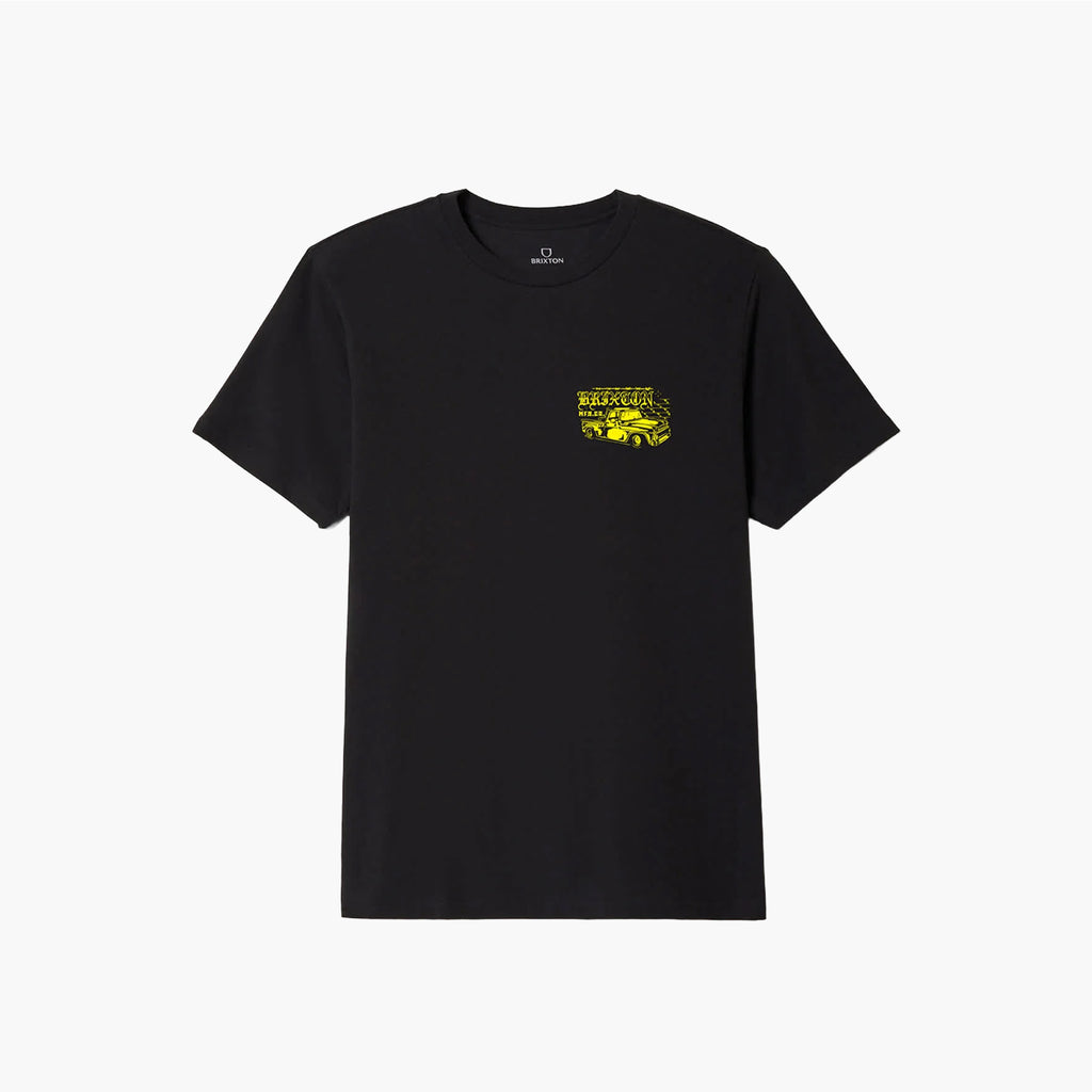 Brixton Cisco SS T-Shirt - Black Yellow