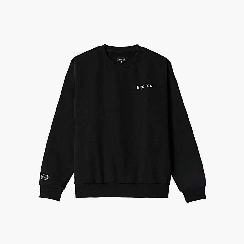 Brixton Embroidery Crew - Black
