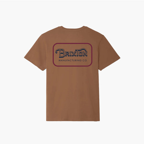 Brixton Grade SS T-Shirt - Brown Sugar