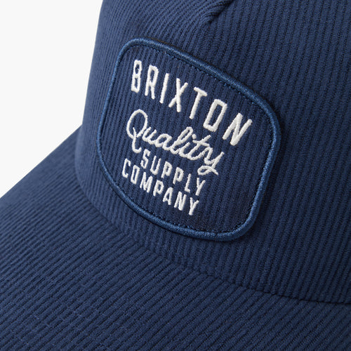 Brixton Hubal Trucker Cap - Dark Navy Corduroy