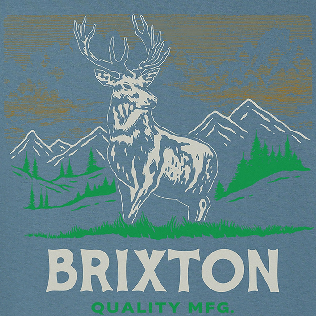 Brixton Oakmont SS STND T-Shirt - Harbor Blue