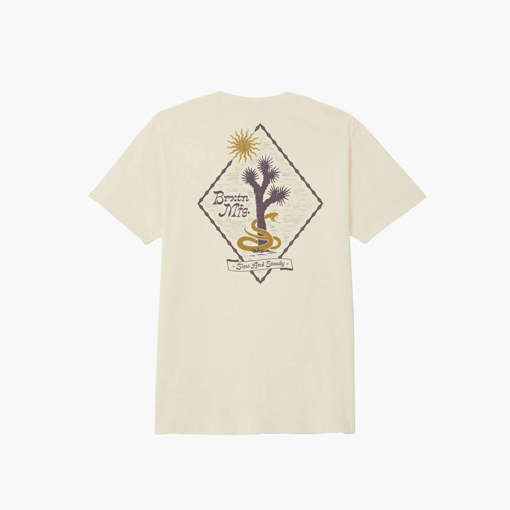 Brixton Steady SS STND T-Shirt - Cream