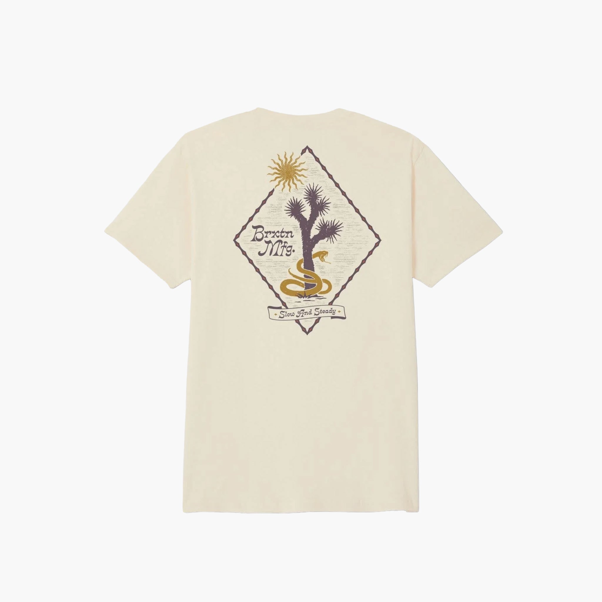 Brixton Steady SS STND T-Shirt - Cream