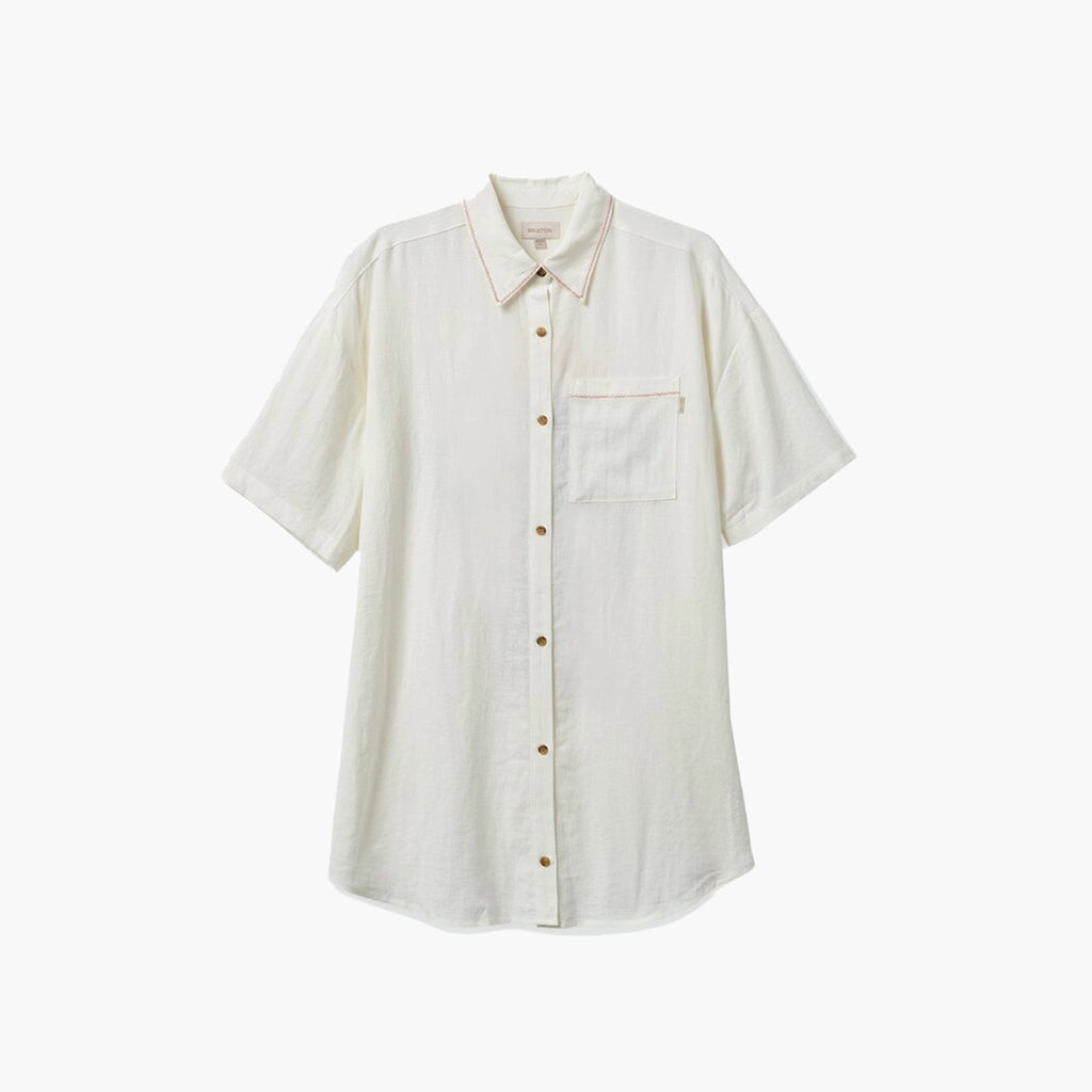 Brixton Women's Condesa Linen Shirtdress - Off White