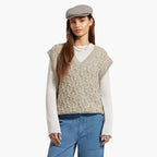 Brixton Women's Lafeyette Oversized Sweat - Marble Beige