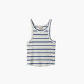 Brixton Women's Rib High Neck Tank Top - Off White / Surf the Web