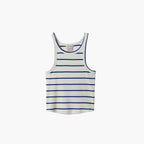 Brixton Women's Rib High Neck Tank Top - Off White / Surf the Web