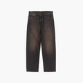 Carhartt WIP Aaron Pant - Black Tobacco used wash