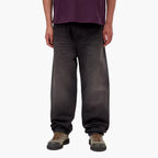 Carhartt WIP Aaron Pant - Black Tobacco used wash